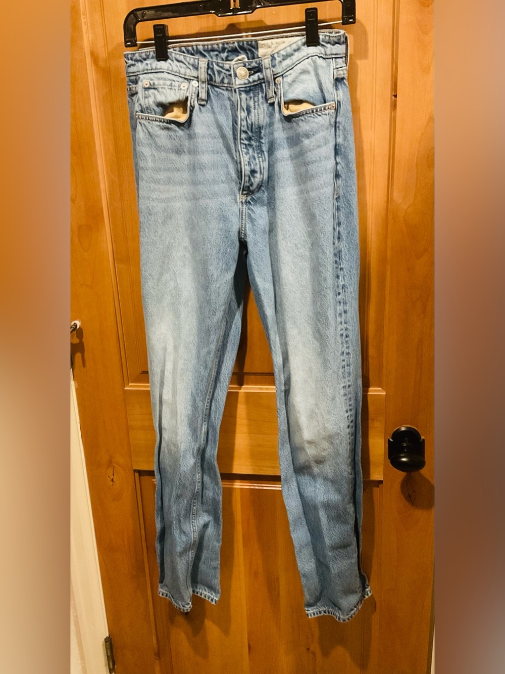 rag & bone Light Wash Straight Women’s Alex High-Rise Straight Jeans